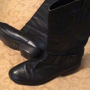 Steve Madden, Black Leather Boots